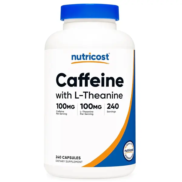 Nutricost Caffeine with L-Theanine 100mg Capsules